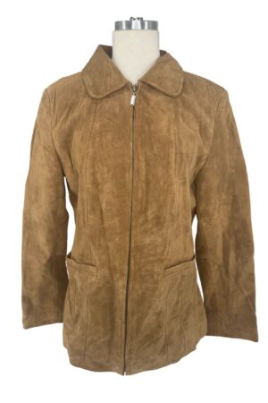 St. John Bay Suede Jacket Size Medium