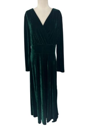 Emerald Green Velvet Dress Size XXL