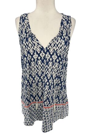Beach Lunch Lounge Blouse Top Size Small