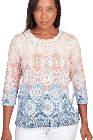 Alfred Dunner Blouse Top Size Small