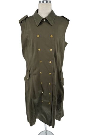 Calvin Klein Sleeveless Utility Midi Dress – Forest Green – Size 14