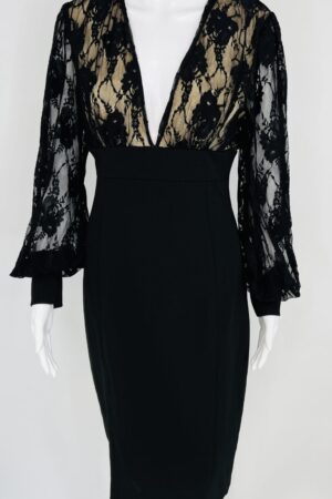 Venus Black Lace Dress – Size M