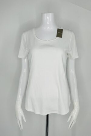 Chico’s White Scoop Neck Top – NEW Size M