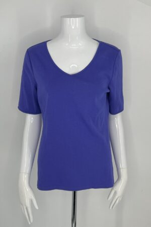Chico’s Women’s V-Neck Short Sleeve Top – Size M NEW