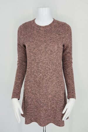 Topshop Long Sleeve Tunic Sweater Top – Mauve Pink – Size 6